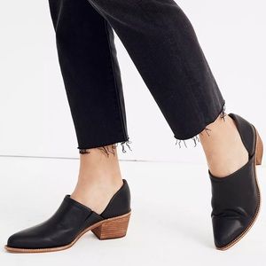 Madewell The Brady Lowcut Bootie in True Black Size 6